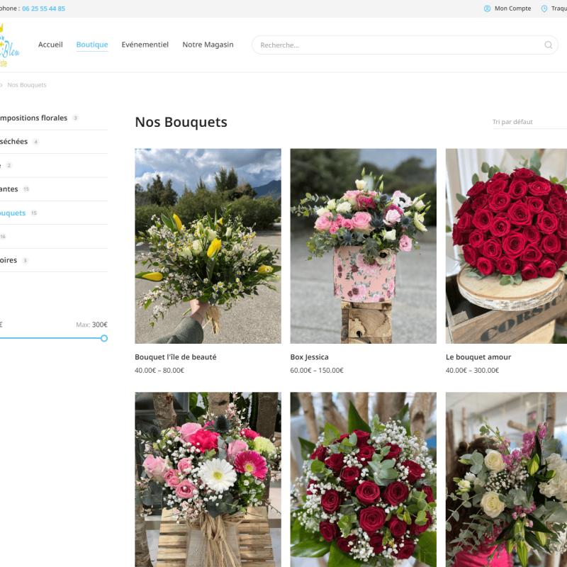 Site Web Jardin Bleu