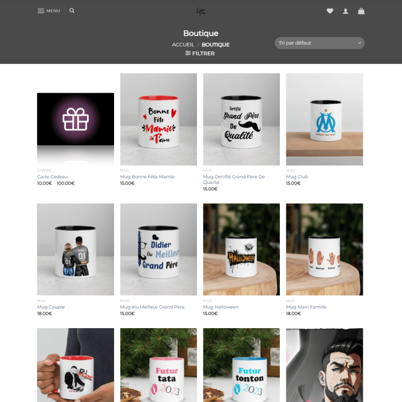 Site Web Lino Shop